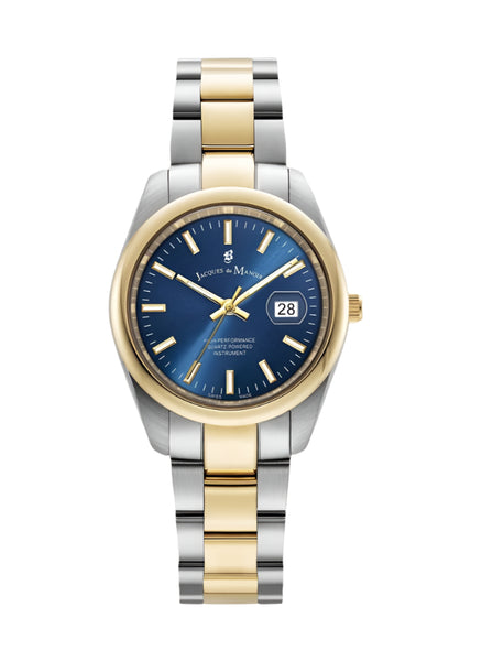 Jacques Du Manoir - Inspiration Allure Two Tone Blue Dial Watch
