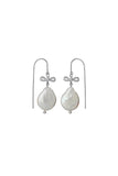 Karen Walker - Love Drop Earrings Sterling Silver Pearl