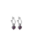 Stolen Girlfriends - Love Claw Earrings Amethyst