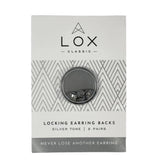 Lox Secure Earring Backs - Silver