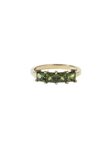 Meadowlark - Agnes Ring 9ct Yellow Gold, Green Sapphire