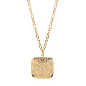 Boh Runga - Marigold Locket 70cm Gold Plate