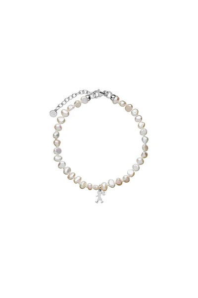 Karen Walker - Mini Girl with Pearls Bracelet Silver