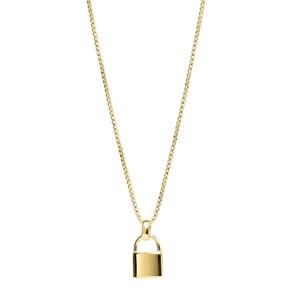 Najo - Love Lock Necklace Gold Plated