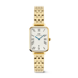 Daniel Wellington - Quadro Roman Numerals Date 5-link Gold