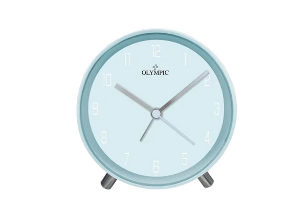 Olympic Clocks - Round Blue Alarm Clock