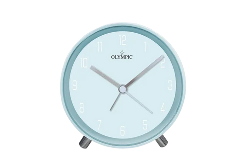 Olympic Clocks - Round Blue Alarm Clock