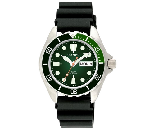 Olympic - 200m Classic Dive Watch Green Bezel