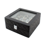Watch Box Black Vegan Leather
