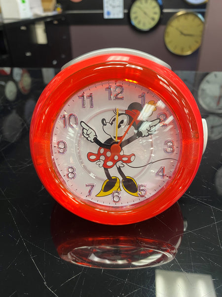 Disney - Minnie Mouse Alarm Clock 120mm Red