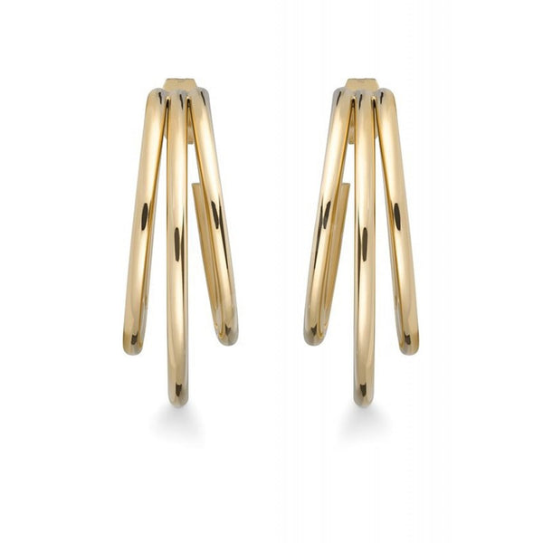 Rosefield- Triple Hoop Earrings Gold