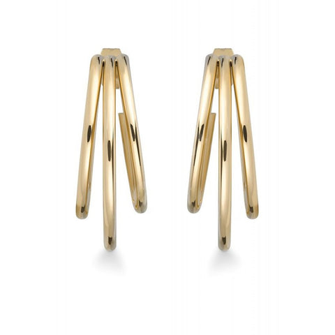 Rosefield- Triple Hoop Earrings Gold