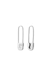 Karen Walker - Runaway Safety Pin Earrings Sterling Silver