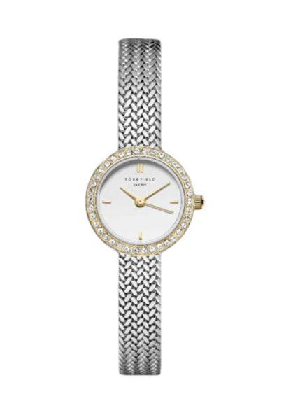 Rosefield - Mini Small Edit Crystal White Dial Stainless Steel Watch