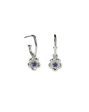 Meadowlark - Posie Signature Hoops Blue Sapphire Sterling Silver