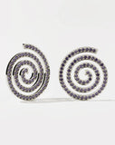 Meadowlark - Earrings Oversized Pave SS CZ