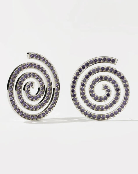 Meadowlark - Earrings Oversized Pave SS CZ