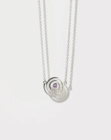 Meadowlark - Spiral Necklace Set Amethyst