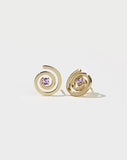 Meadowlark - Spiral Studs Set Gp Amethyst