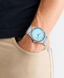 Ted Baker - Barteen Blue Dial Silver Link Watch