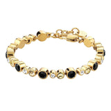 Dyrberg/Kern - Teresia Gold Tennis Bracelet Golden & Black