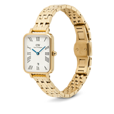 Daniel Wellington - Quadro Roman Numerals Date 5-link Gold