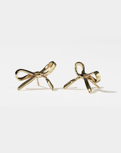 Meadowlark - Bow Studs Medium Gold Plated