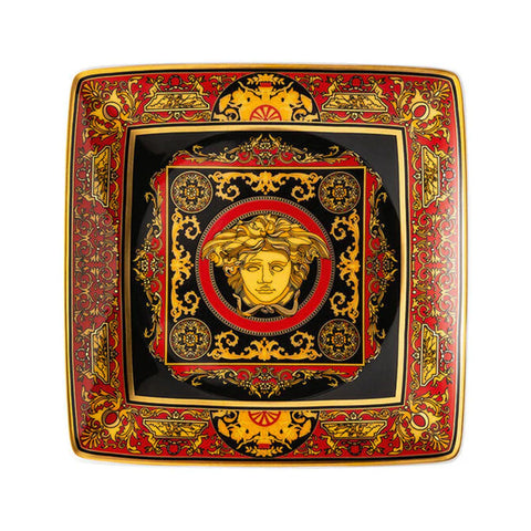 Versace - Medusa Black, Red and Gold Trinket Dish