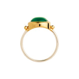 Najo - Garland Green Onyx Two-Tone Ring