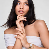 Daniel Wellington - Petite Roman Numerals Date 5-link Gold