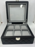 Watch Box Black Vegan Leather