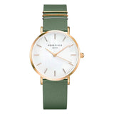 Rosefield Watch - Village Mother Of Pearl Gold & Green Watch