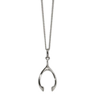 Meadowlark - Wishbone Charm Necklace Sterling Silver