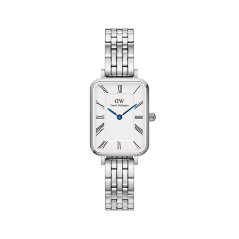 Daniel Wellington - Quadro Roman Numerals 5 Link Silver Watch