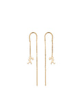 Karen Walker - Runaway Thread Earrings Gold