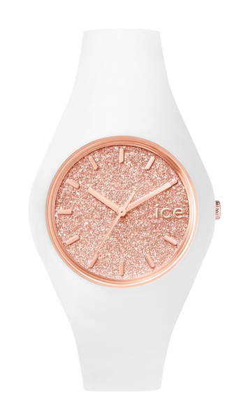 Ice Glitter Rose Gold Unisex Watch