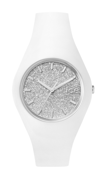 ICE Glitter White & Silver Unisex Watch