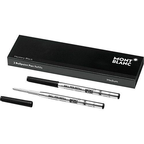 Mont Blanc - 2 pack Rollerball M Black Pen Refills