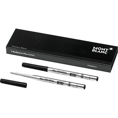 Mont Blanc - Ballpoint Refills Broad Mystery Black - 2 Pack