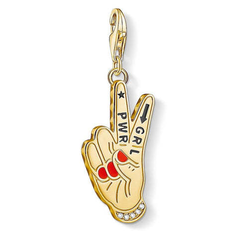 Thomas Sabo Charm Club Girl Power Yellow Gold Plate - CC1749