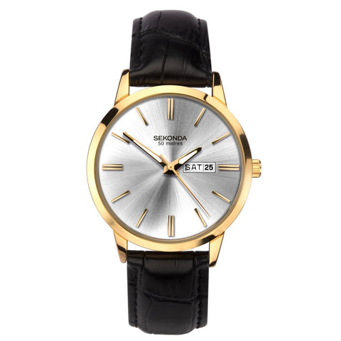 Sekonda Men’s Classic Leather Strap Watch