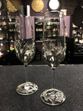 Royal Selangor Pewter - Champagne Flutes Roses Pair