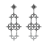 Lindi Kingi North Star Earrings - Platinum Plate