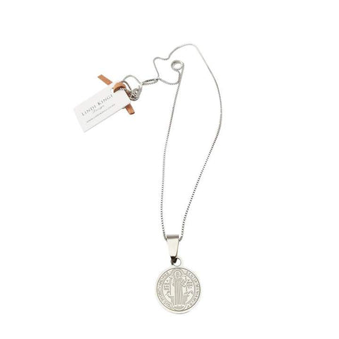 Lindi Kingi Saint Necklace (Small)- Silver Plate