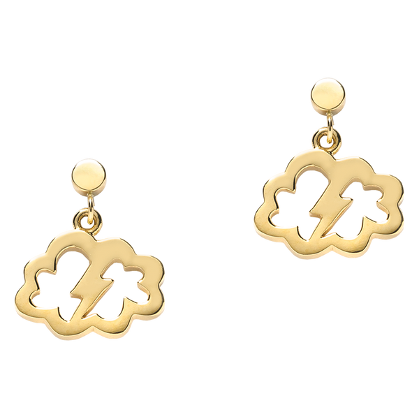 Karen Walker Weather Lightning Bolt Earrings - 9ct Gold