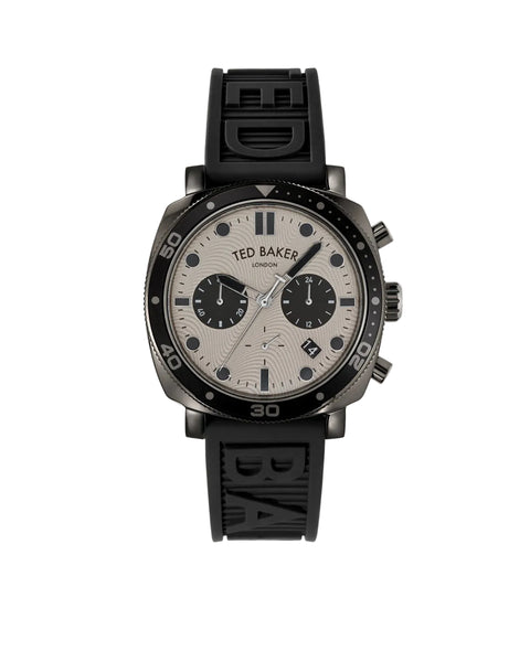 Ted Baker - Black Silicone Strap Watch