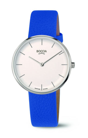 Boccia - Titanium and Blue Vegan Strap