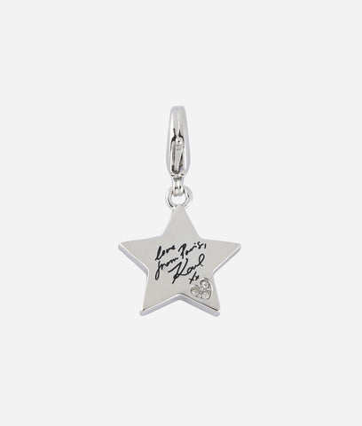 KARL LAGERFELD SILVER KARL STAR CHARM