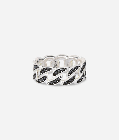 KARL LAGERFELD CHAIN LINK RING - MEDIUM