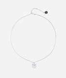 KARL LAGERFELD SILVER CHOUPETTE PENDANT NECKLACE